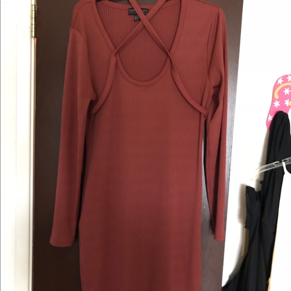 Plus size Dress with cross strap